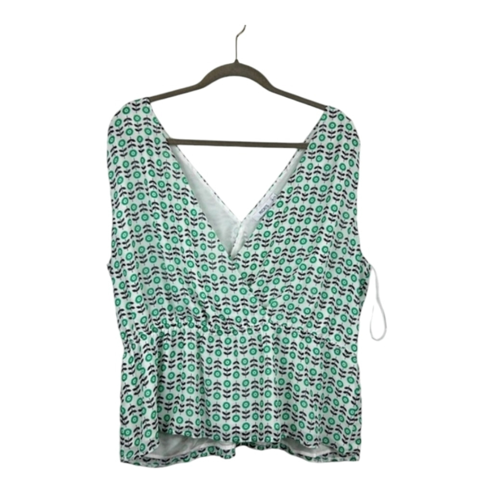 Ricki’s Ditsy Floral V-neck Peplum Blouse